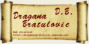 Dragana Bratulović vizit kartica